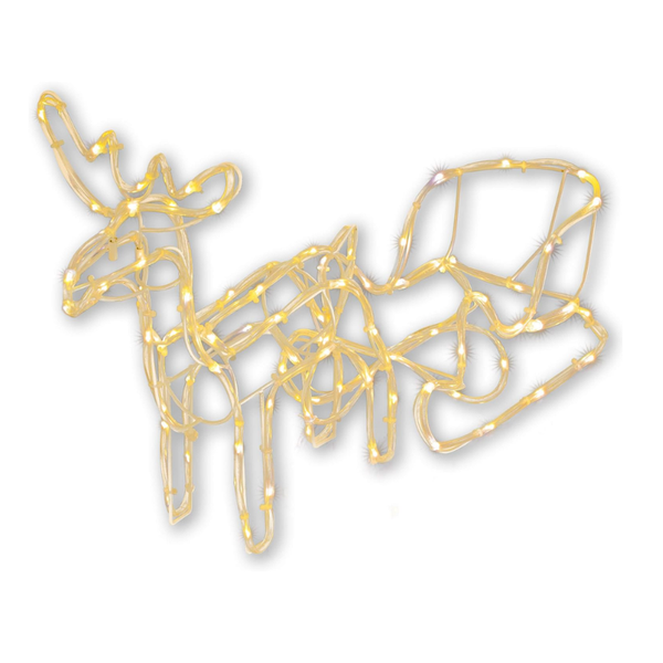 LED Christmas Outdoor reindeer with sleigh
