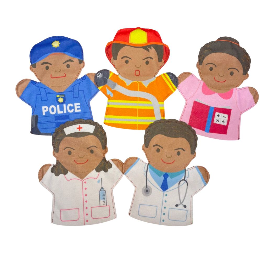 Careers Occupations Hand Puppets Set 5 Piece Shop Today Get It 