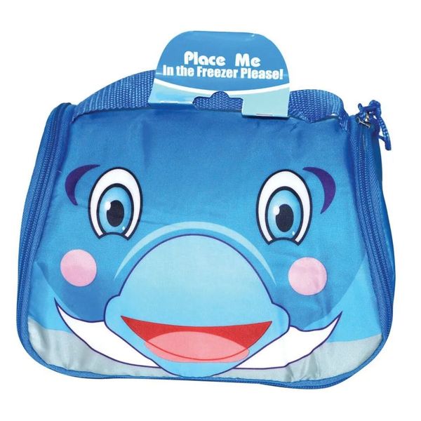 Dolphin Print Lunch Bag 3 Litre Includes Gel Pack &amp; Opens Up Into Mat