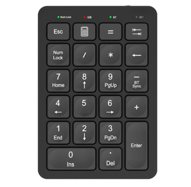 Bluetooth Rechargeable Keypad - All-Day Power