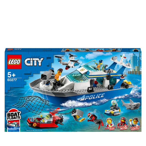 LEGO City Police Patrol Floating Boat Toy 60277