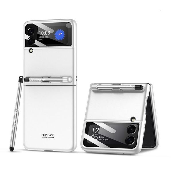 Ultra-Thin Full Body Phone Case with Pen Compatible with Galaxy Z Flip3 5G