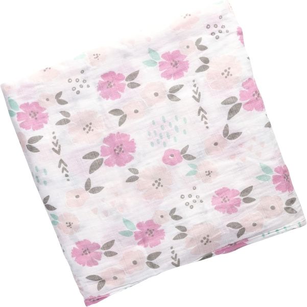 Bamboo Muslin Receiver 2 Pack - Pink Jungle