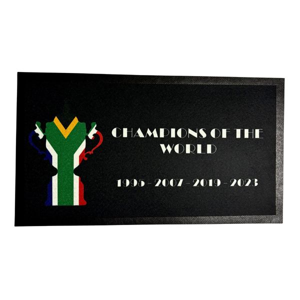 Champions Of The World Rugby Bar Mat