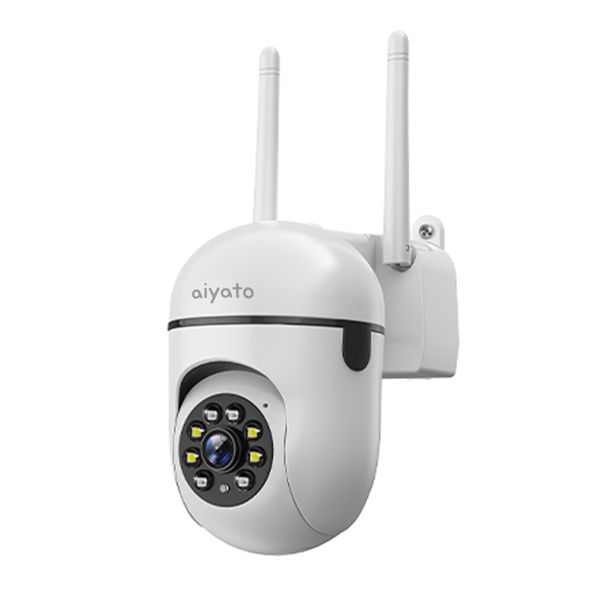 Aiyato Smart Wi-Fi Security Camera with 360 Panoramic View, Auto Tracking