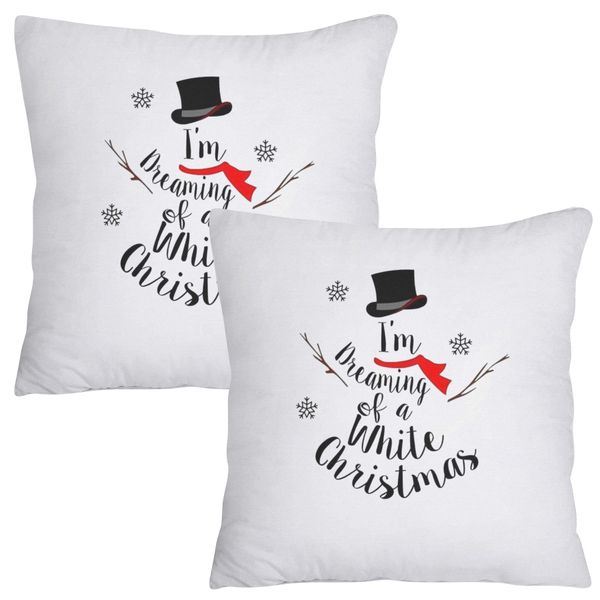 Scatter Cushion Cover Set - I'm Dreaming Of A White Christmas