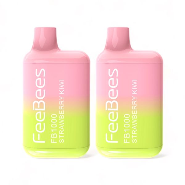 FeeBees Disposable 1000Puffs Vape Bar 30mg - Strawberry Kiwi 2 Pack