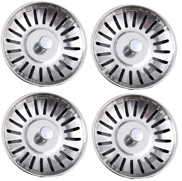 4PCS Stainless Steel Drain Strainer Filter for Kitchen Bathroom Sink Drain