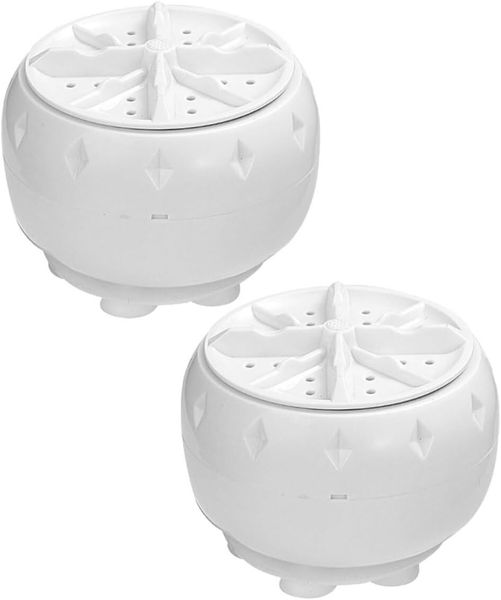GALPADA 2-Pack Mini Turbo USB Washer - Portable Laundry for Travel &amp; RV