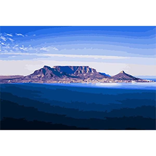 Adult Painting by Numbers - Table Mountain Cityscapes