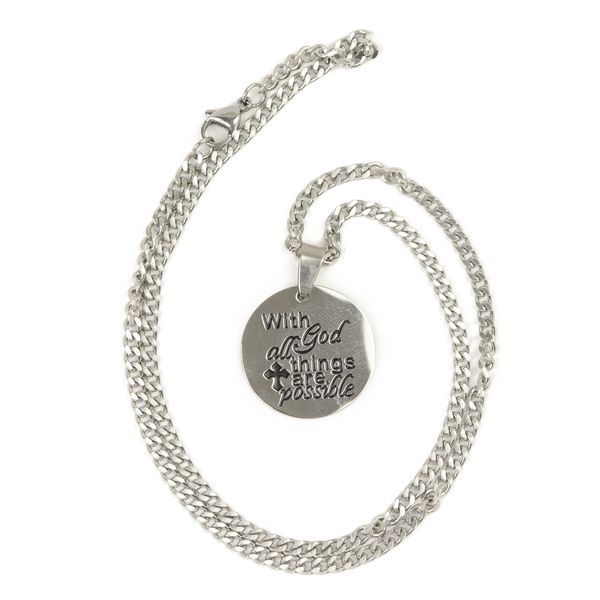 With God All Things Are Possible Necklace