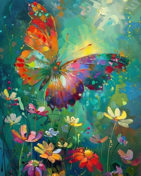 Vivid Wings - Paint by Numbers Kit for Adults, 40cm x 50cm Canvas