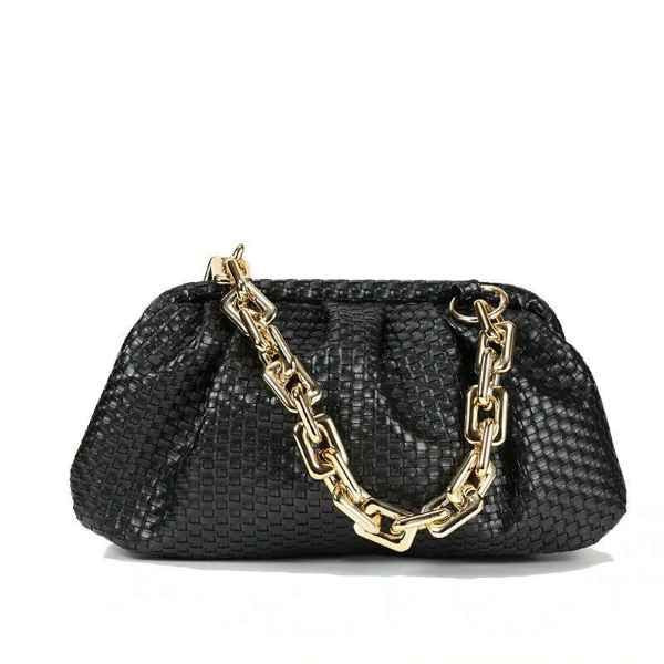 Black Shoulder crossbody dumpling Handbag