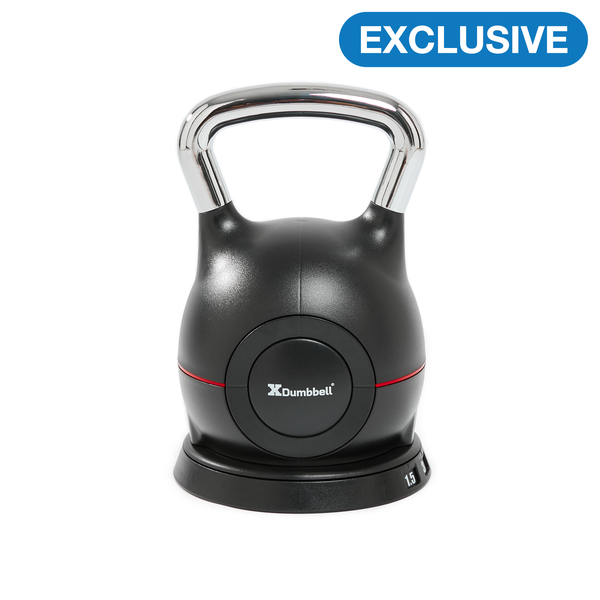 XDumbbell 10KG Adjustable Kettlebell - Patented - 7 in 1 Weight Selection Design