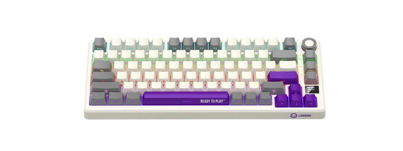 Lorgar Kbp7075w Wireless 75% Mechanical Pro Gaming Keyboard Beige