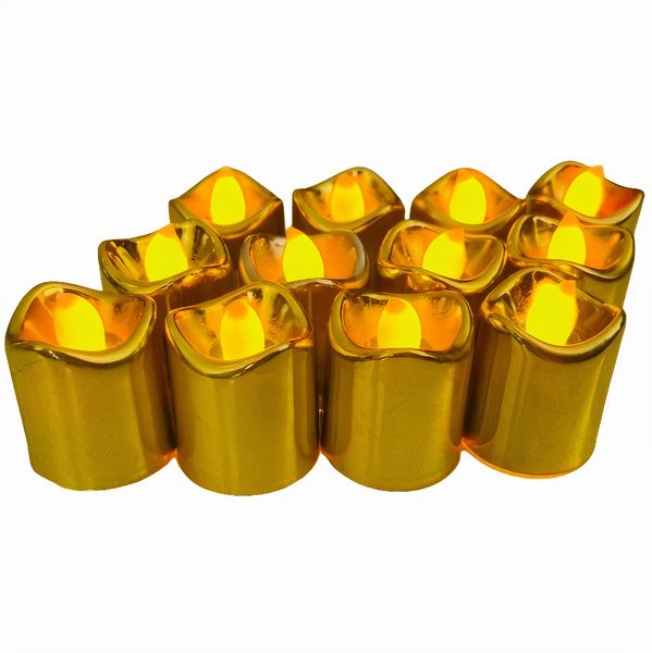 LED Flameless Tea Light Candles 4cm - Warm Light (12 Piece)