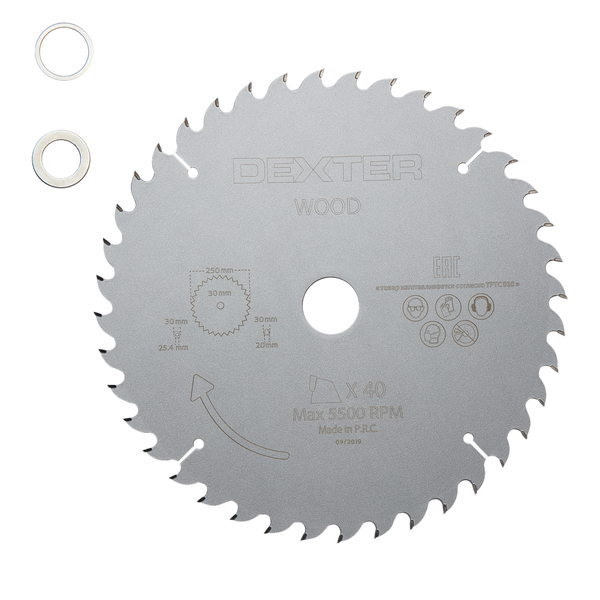 Dexter Circular Saw Blade To Cut Hard Wood Speed Cut 250mmx30mm
