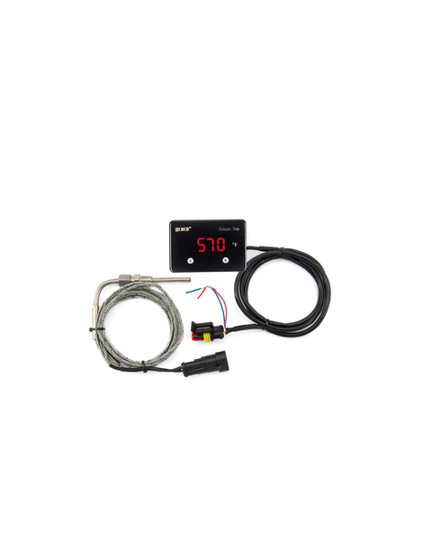 JJCOCO Waterproof Exhaust Gas Temperature EGT Gauge Pyrometer Kit 12V