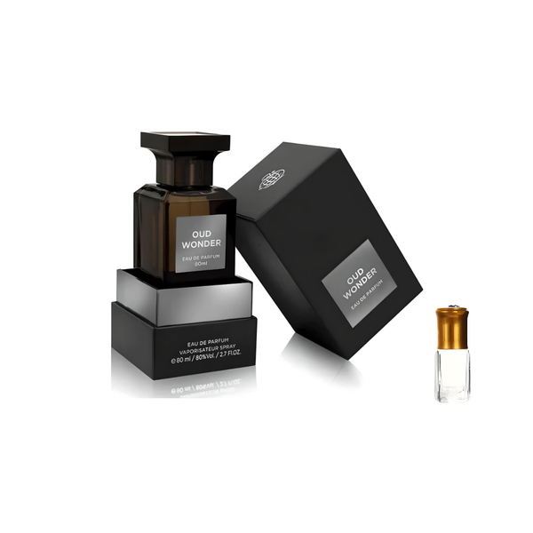 Oud Wonder by Fragrance World Eau de Parfum - 80ml + Perfume Oil