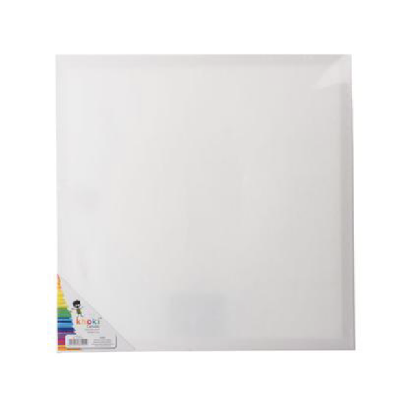 Khoki Stationary- Wood Mounted White Canvas 50x50cm x1