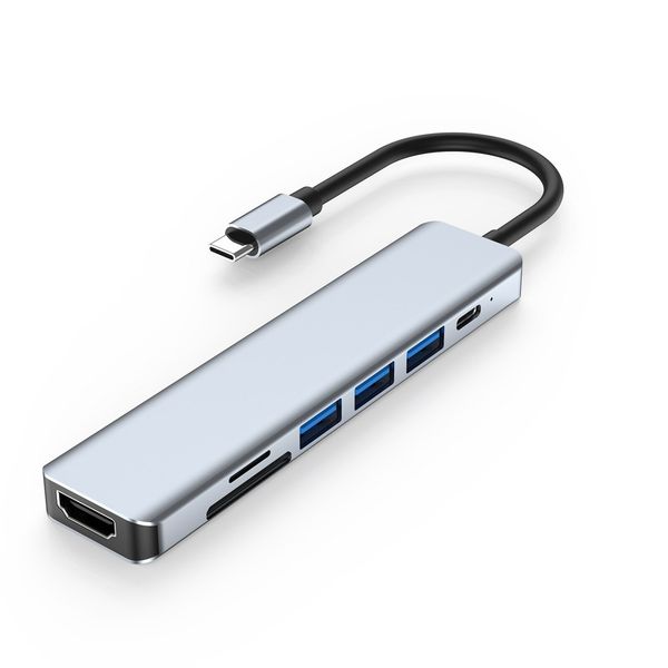 7-in-1 USB C Hub with HDMI, Card Reader, Compatible with iPhone