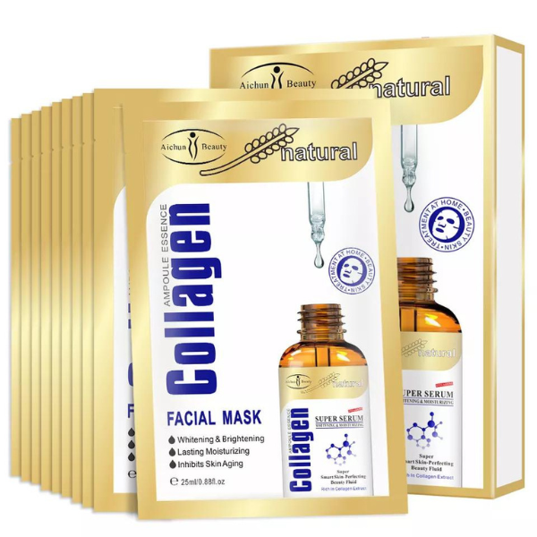 Collagen Ampoule Essence Facial Mask - Pack Of 10