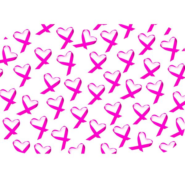 Cancer Pink Hearts Printed Mouse Pad