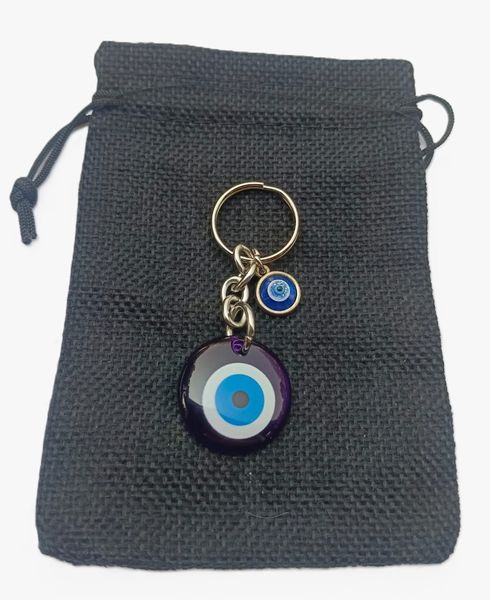 Stainless Steel Evil Eye Keyring/Bag Charm