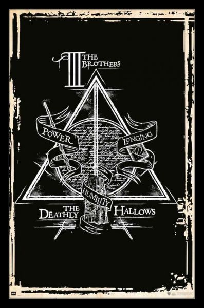Harry Potter (Deathly Hallows Symbol) Poster Wit image