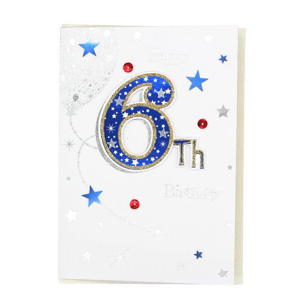 Happy 6th Birthday card