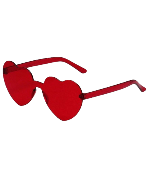 Rimless heart shaped glasses - 1 Pack