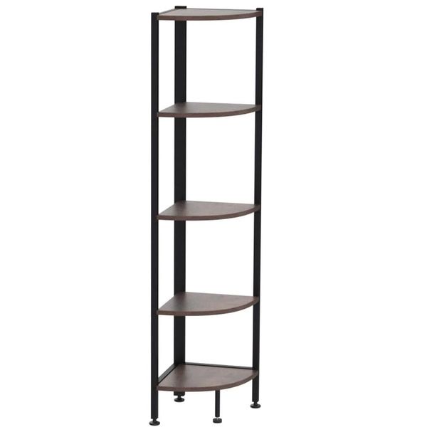 5Tier Corner Shelf Stand, Kitchen Storage Rack, Plant Display Stand, Bookshelf