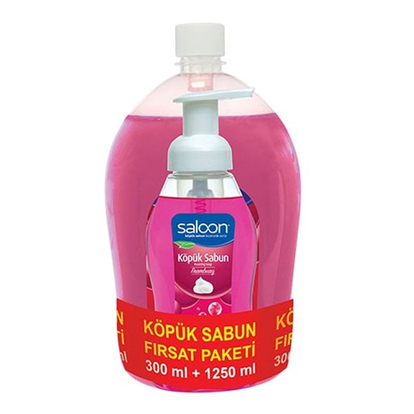 Saloon Foaming PomegranateHand Soap - 300ml + 1250ml Combo