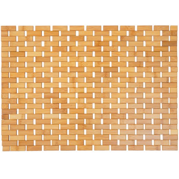 Bamboo Bath Mat 50x70cm for Kitchen &amp; Bathroom Anti-Slip Waterproof Mat
