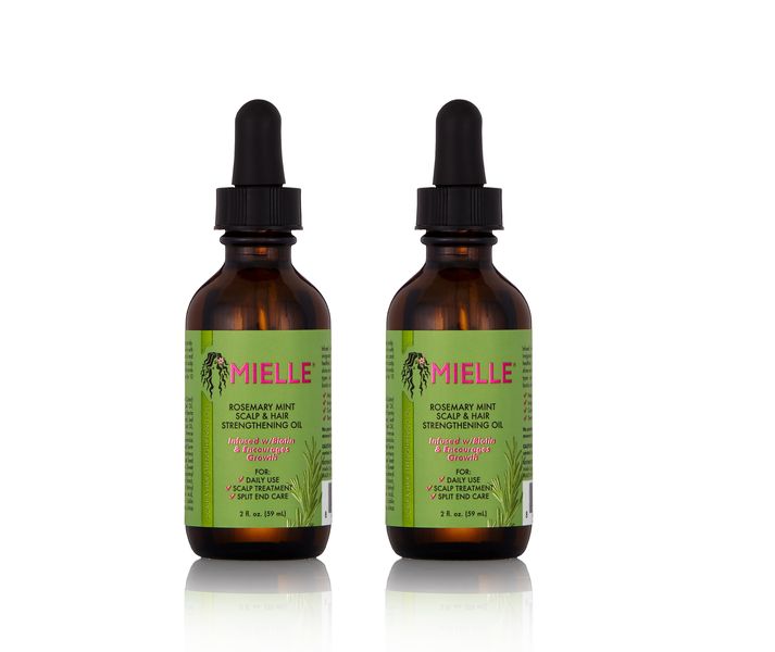 Mielle Rosemary Mint Scalp and Strengthening Oil - 59ml x 2 (2 bottles)