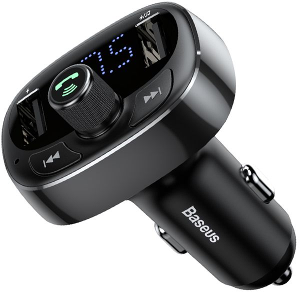 Baseus T-Type Series 2xUSB Type-A Output Bluetooth MP3 S09 Car Charger