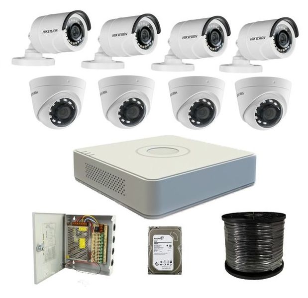 Hikvision 1080p HD Combo 8 Channel Combo Complete Kit
