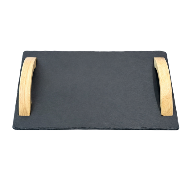Rock Plate Service Tray - 35x20cm, Natural Stone