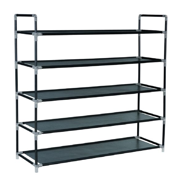 Knight 5 Tier Shelf Fabric Shoe Rack Holder Multipurpose Organiser