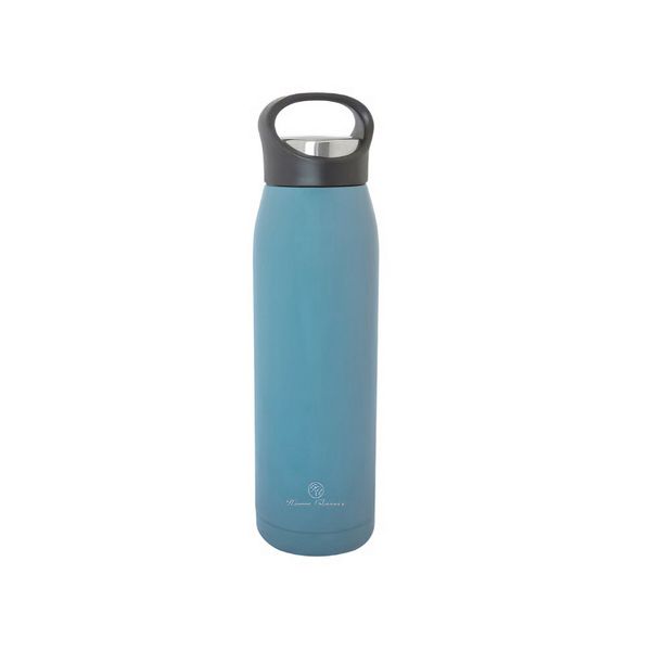 Home Classix Blue with Black Lid Double Wall Water Bottle