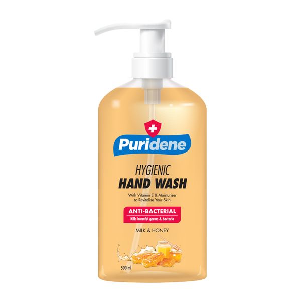 Puridene Hygenic Handwash Milk &amp; Honey 500ml x 2