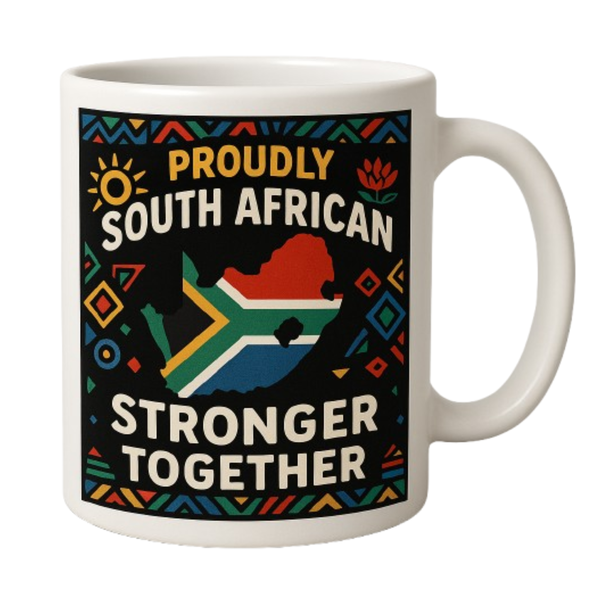 Proudly South African - Stronger Together Mug Heritage Day Coffee Tea Mug