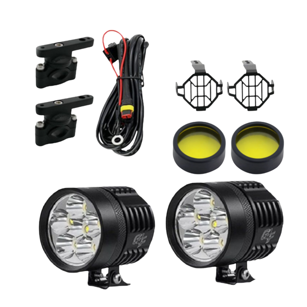 Complete Motorcycle Spotlight Set