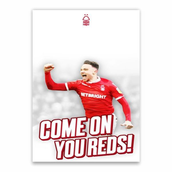 Nottingham Come On You Reds Poster - A1