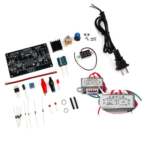 Lm317 Adjustable Regulated Power Supply Diy Kit Ac 220V Eu Plug