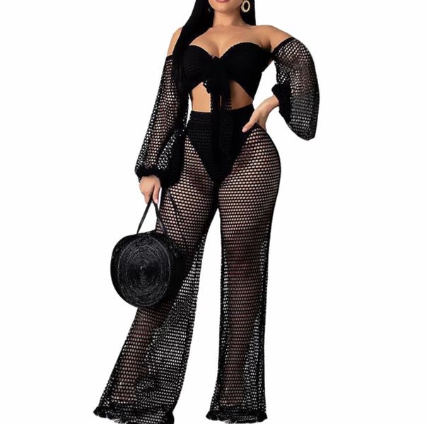 Bella Fishnet Kaftan Beach Cover Up