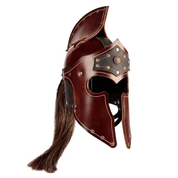 Toy Cosplay Viking/Knight Leather Medieval Costume Helmet