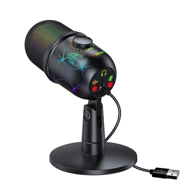 Gaming Microphone, USB Computer Microphone for PC Mac PS4/5