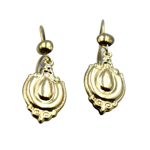 Broadway Jewellers - 9ct Gold Nkitsing Earrings - Oval Drop