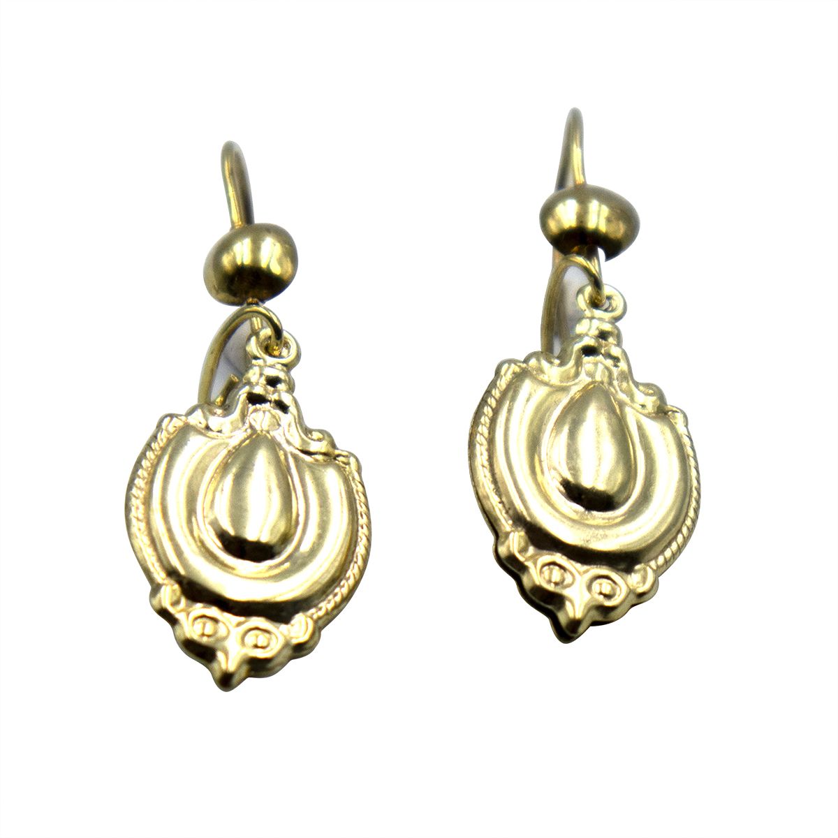 Broadway Jewellers - 9ct Gold Nkitsing Earrings - Oval Drop | Shop ...
